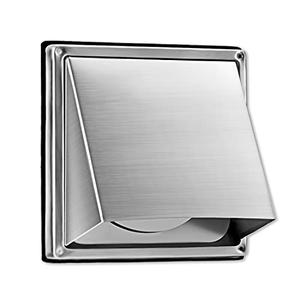 FRESH SPEED 4-Inch External Extractor Wall Vent Cushioned Non Return Flap 2 Pack