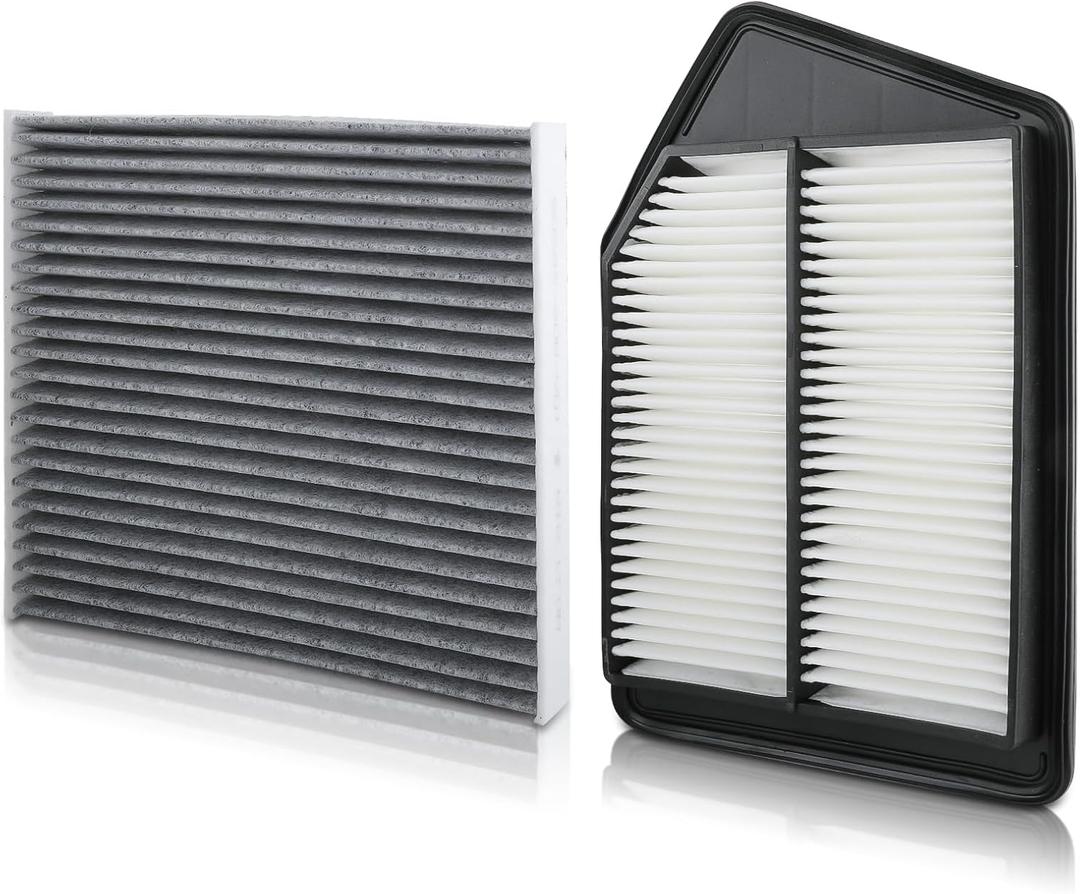MOTOALL Engine Air Filter & Cabin Air Filter Combo Set 17220-5A2-A00 Fit for Honda Accord 2013-2017 for Acura TLX 2015-2020 Replaces# 80292-SDA-A01