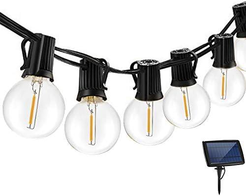 String Lights Outdoor 18Ft Waterproof Hanging Lights with 12 Shatterproof Bulbs & 4 Light Modes, Outside Backyard Lights for Patio Market Bistro Porch Cafe Decor (12)
