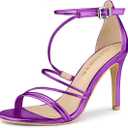 Allegra K Women's Party Strappy Stiletto High Heels Sandals, 9