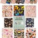 8 Pack Reusable Kitchen Swedish Dishcloths for Washing Dishes Cloths Absorbent Fast Drying Cleaning Sponge Cute Decorate Washable Swedish Towels, Butterfly