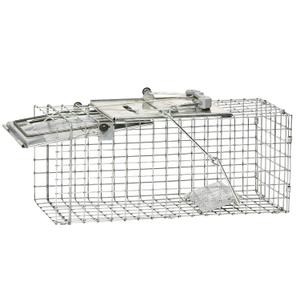 Havahart Easy-Set Catch and Release Small 1-Door Humane Live Animal Trap for Squirrels, Rabbits, Skunks, and Other Small Animals - 1083