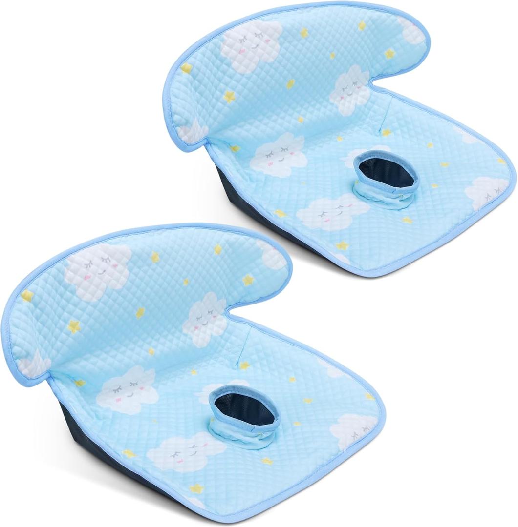 COOLBEBE Car Seat Protector for Potty Training, 2 Pack Dry Waterproof Car Seat Liner Toilet Training for Baby Infant Toddler, Piddle Pads Cover Car Seat Pad for Strollers & Carseat (Blue,2PC)