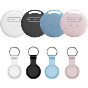 4 Pack Android Air Trackers,2026 New Key Finder for Android,Compatible with Google Find Hub App,with 4 Case, IP66 Waterproof,Luggage,Keys,Backpack Trackers,4colors (Round 4 Colors)