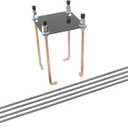 Silverback 7" Basketball Hoop Anchor Kit Designed for Silverback, Goaliath, and Hoopstar Basketball Hoops