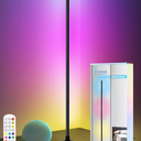 RGBICW Led Floor Lamp, Corner Lamp with Remote, Music Sync, Color Changing Smart Ambient Light for Living Rooms, Bedrooms, and Gaming Rooms