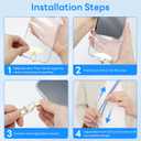Adjustable Anti-Theft Phone Lanyard Neck & Crossbody Strap with 0.2mm Metal Tab & Comfort-Fit 8mm Rope (Fog Blue)