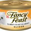 Purina Fancy Feast Sliced Turkey Feast Wet Cat Food in Gravy - (Pack of 24) 3 oz. Cans EXP: 01/2028 