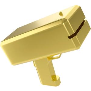 Gold Money Gun, Automatic Cash Shooter Toy Make It Rain Money Toy Gun for Parties, Weddings, Birthdays, Club Events Fun Prop Money Gun for Real or Fake Bills, Coupons & Flyers for Party