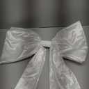 TONIFUL 26 x 42 Inch Giant White Bow Large Bow for Tree Room Wall Front Door Photo Backdrop Decor for Christmas Birthday Wedding Baby Shower Valentine Day Outdoor Decoration