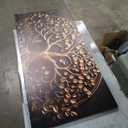 CPKATMT Gold Tree Wall Art for Office Gold Pictures for Wall Living Room Vintage Wall Decor Bedroom Size 24" x 48"
