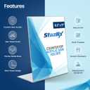 24 Pack Acrylic Sign Holder 8.5x11, Standing L-Shape Vertical Menu Holder Stand, Flyer Display Stand, Table Paper Holder, Plastic Sign Display Stand for Restaurants, Store, Office