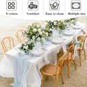 Fitable Elegant Rectangle Table Clothes, 6 Pack - 90 x 132 Inch, Burgundy - Reusable and Washable Tablecloths, Polyester Fabric Table Covers for Wedding, Party, Banquet, Formal Events