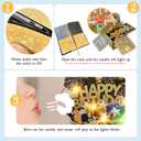 Happy 100TH Birthday Gift Card with Lights and Music, Funny 3D Pop Up Foldable Birthday Cards for Men Women Greeting Gifts for 100 Years Old Kids Boy Girl