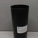 iDesign Freestanding Bathroom Toilet Paper Storage Holder with Lid for 3 Extra Rolls, Matte Black (Pack of 1)