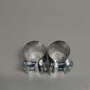 Dianrui 2PCS 2" Butt Joint Stainless Steel Clamp Band,2" Universal Widening Clamp Fit for Exhaust System