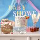 Pajean 50 Pcs Floral Diaper Raffle Tickets and Box Set, Watercolor Flowers, Advice and Wishes for The Parents-to-be, Prop for Diaper Raffle Party Baby Shower Decor New Parents Winner Gifts(Burlywood)