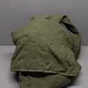 Chezmoi Collection Glen 2 Piece Crescent Stitched Quilt Set, 1 pillow Queen Size, Olive Green - Rayon Derived from Bamboo & Polyester Blended, Soft Breathable Cooling Bedspread for Hot Sleepers