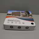 Shade&Beyond Customized Size 90% Sun Shade Cloth with Grommets, 08' X 12' Pergola Shade Cover Canopy, Mesh Tarp Sun Screens for Patio, Outdoor, Garden, Backyard, Light Gray, GN02