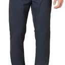 Men's Slim-Fit Wrinkle-Resistant Flat-Front Chino Pant (31W x 30L, Navy)