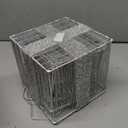 Set of 3 Christmas Lighted Gift Boxes, Plug-in 140 LED Light Up Present Boxes for Christmas Decorations Indoor Home Porch Wedding Holiday Birthday Party (Silver Bow)