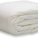 OrganicTextiles Rayon Derived from Bamboo Comforter with Cotton Cover (Queen) Wood Fiber Filling, Soft, Fluffy Comfort, Box Stitched for Loft Stability