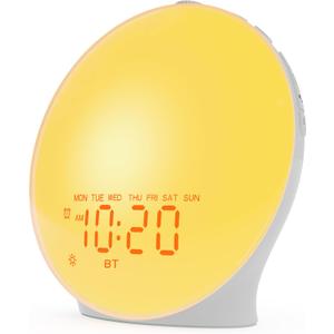 JALL Sunrise Alarm Clock White Noise Sound Machine with 22 Soothing Sounds, 17 NightLights, Bluetooth Speaker, Wake Up Light Alarm Clock for Bedrooms, Heavy Sleepers, Ideal Gift for Baby, Kids Seniors JALL Sunrise Alarm Clock White Noise Sound Machine with 22 Soothing Sounds, 17 NightLights, Bluetooth Speaker, Wake Up Light Alarm Clock for Bedrooms, Heavy Sleepers, Ideal Gift for Baby, Kids Seniors