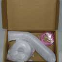 OFFO Shower Arm with Flange, 6 in Wall Mount Replacement Angle Shower Head Arm Wall-Mounted For Fixed Shower Head & Handheld Showerhead, Chrome