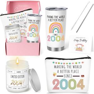 21st Birthday Gifts for Her, 21 Birthday Gifts for Women, 21st Bday Gifts, 21 Year Old Gift Baskets Ideas for Daughter Sister Friend, 2004 Birthday Gifts, Funny Unique 21st Gifts with 20oz Tumbler