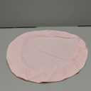 Moosfor Round Spandex Valentines Day Tablecloth, Elastic Fitted Waterproof Tablecloths for 18"-24" Tables, Stretch Washable Picnic Table Cover for Camping, Dining, Indoor and Outdoor, Pink