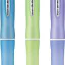 PILOT Dr. Grip Frosted Refillable & Retractable Ballpoint Pen, Medium Point, Black Ink, 3-Pack - Ideal for School, Journaling & Office Writing (Assorted Color Barrels)