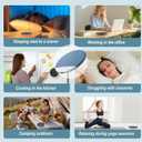 2026 New Sleep Pillow Speaker, Bluetooth Pillow Speaker with White Noise Timer Wireless Sleep Aid with Stereo Bass Private Sleep Headphones for Adult Kids, Blue 