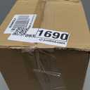 Bird Houses for Outside Rustic Cottage Birdhouse with Thatch Roof  Hand-Painted Resin Birdhouses for Outdoors for Bluebird Finches Cardinals Bird Nesting Garden, Patio, Yard (White)