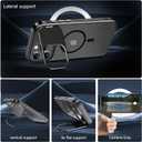 Innaght Magnetic for iPhone 16 Pro Max Case with Stand,Compatible with MagSafe,Rugged,Heavy Duty,Protective case Kickstand,[Built-in Invisible Stand],Black