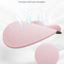 Mouse Pad with Wrist Rest, Ergonomic Mouse Pads for Desk, Office Non-Slip Mousepad with Gel Wrist Support(Light Pink, 10.6''L x 9''W)