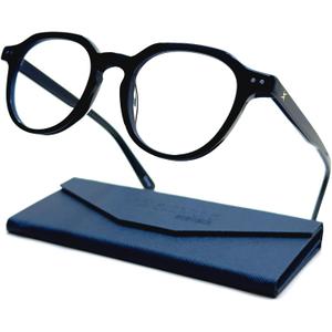 Xenvue Blue Light Blocking Glasses for Men  Premium + Stylish Computer and Screen Eyewear, Reduce Eye Strain (Black)