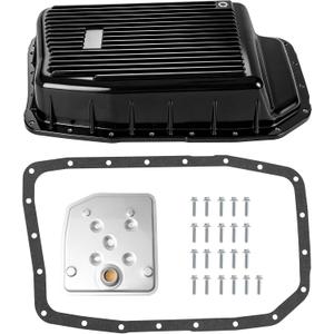 265-854 Aluminum 6R80 Transmission Oil Pan with Drain Plug, Gasket,Filter