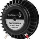 Dayton Audio DAEX32EP-4 Thruster 32mm Sound Exciter - 40 Watts RMS 4 Ohm Imepedance - Audio Transducer - Turn Any Surface into a Speaker System - for Large and Rigid Surfaces
