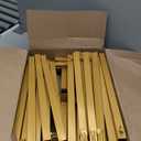 Wokceer 10x10 FT Backdrop Stand Heavy Duty Pipe and Drape Kit, Adjustable Gold Backdrop Stand for Wedding Birthday Party Photography Photo Booth Background Christmas Decoration, Gold 