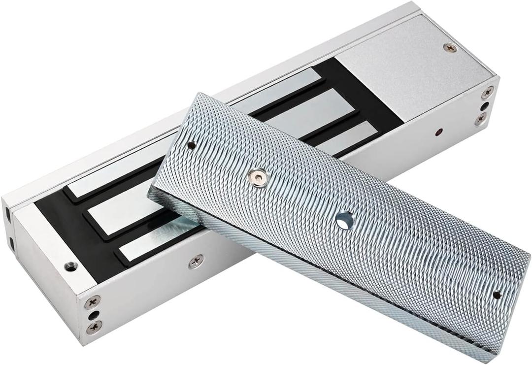 Electromagnetic Lock 1200LBS 500KG Holding Force Electric Magnetic Door Lock 12V Fail Safe NC Mode for Access Control System
