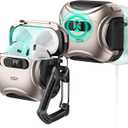 ESR for AirPods 4 Case, Compatible with AirPods 4 Generation Case (2024) (USB-C), Compatible with MagSafe, Drop-Proof Lock, Easy Open, Cyber Series, Desert Titanium