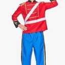 EraSpooky Mens Noelle Nutcracker Costume Adult Christmas Toy Soldier Outfits, XL