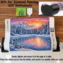 Diamond Painting Canvas Roll Holder (2 Pack),Adjustable Diamond Art Canvas Table Clamp,Anti-Roll Diamond Painting Holder Prevents Canvas Edge Droop & Accidental Damage,Gift for DIY Diamond Painters