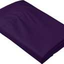 HBHLFZ Twin Flat Sheet - Ultra Soft Polyester Top Sheet - Hotel Quality Bed Sheets - Comfortable Wrinkle-Free - Easy to Care for - 1 Twin Flat Sheet OnlyPurple