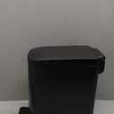 TIPGO Slim Bathroom Trash Can with Lid Soft Close, Step Pedal, 6 Liter / 1.6 Gallon Stainless Steel Trash Bin, Small Garbage Cans for Bedroom, Office, Kitchen (Matte Black)