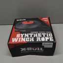 X-BULL Synthetic Winch Rope - Cable Kit -1/2" X 85ft 32000LBS Winch Line with Protective Sleeve Forged Winch Hook Safety Pull Strap go for 4WD Off Road Vehicle Truck SUV ATV UTV- Black