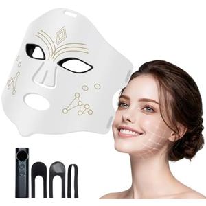 LED Therapy Mask, Red Light Therapy for Face, 4 Light Modes (Red/Blue/Infrared/Mixed), Red Light Mask Skincare Tool for Reducing Wrinkles and Acne