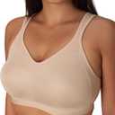 Playtex Women's 18 Hour Active Breathable Comfort Wireless Bra, Full Coverage Bra, Smoothing Support Size 42D, Nude