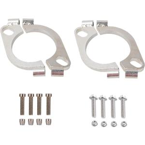 Split Flange,2 inch Split Flange Oval Split Exhaust Flange Universal Carbon Steel Exhaust Flange Repair Flange, ALEF002