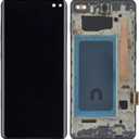 for Samsung S10 Plus Screen Replacement with Frame for Samsung Galaxy s10+ Plus Screen Replacement G975f G975u G975w LCD Display Touch Screen digitizer Assembly 6.4" Black